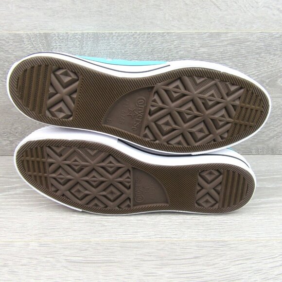 Chuck Taylor All Star Lift Platform Canvas Women's Size 8 Cyan White NEW - Picture 12 of 14